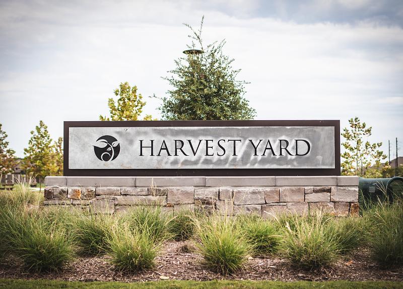 Harvest Yard is an outdoor amenity in Richmond, TX community Harvest Green.