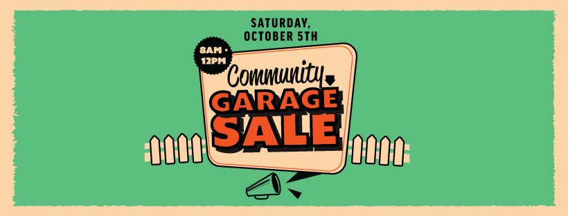 Great Garage Sale, Great Prices Oct. 5