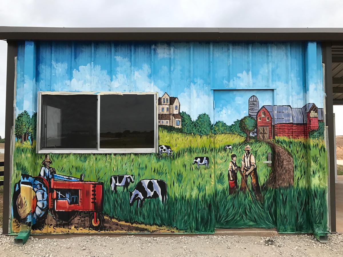 A Mural Here, a Painting There, Art in Harvest Green is Everywhere