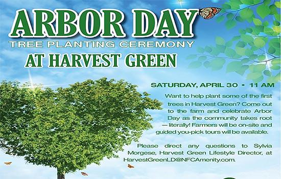 Plant a Tree for Arbor Day at Harvest Green, April 30