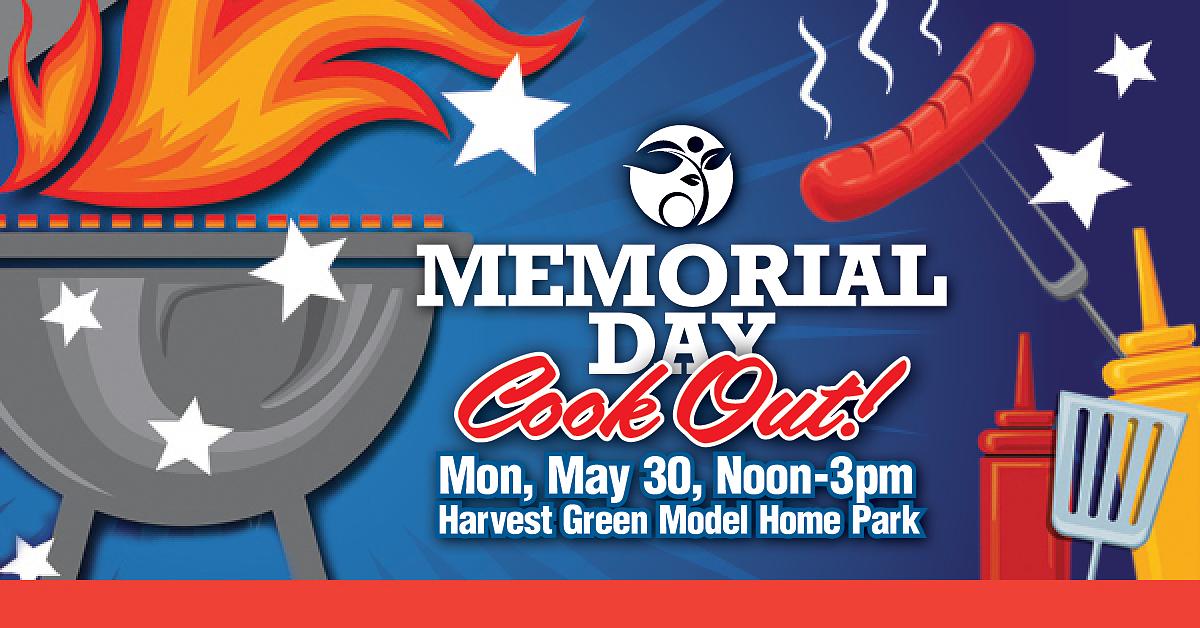 Kick Off the Summer at Harvest Green's Memorial Day Cook-Out, May 30