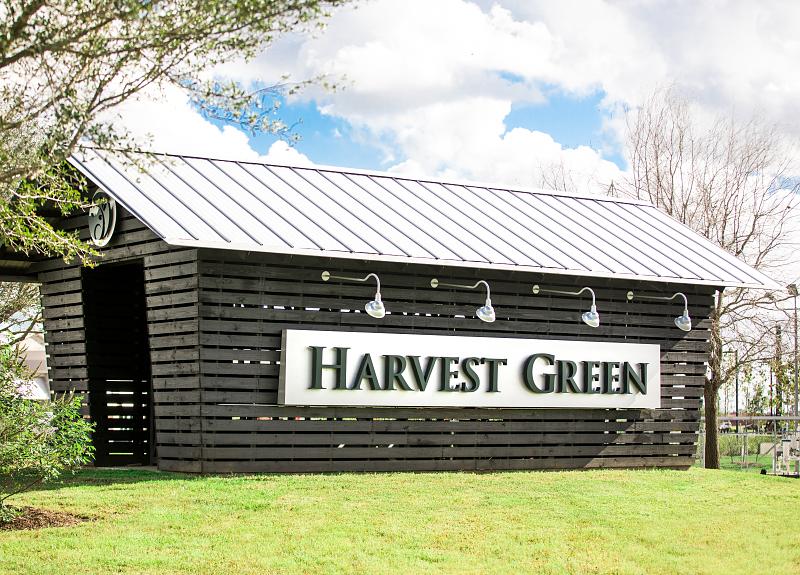 The farm shed is a feature of Harvest Green's award-winning amenity complex.