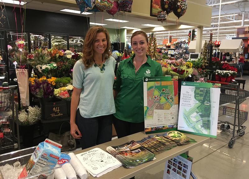 Harvest Green showcases the unique agrihood community for a grocery store event.